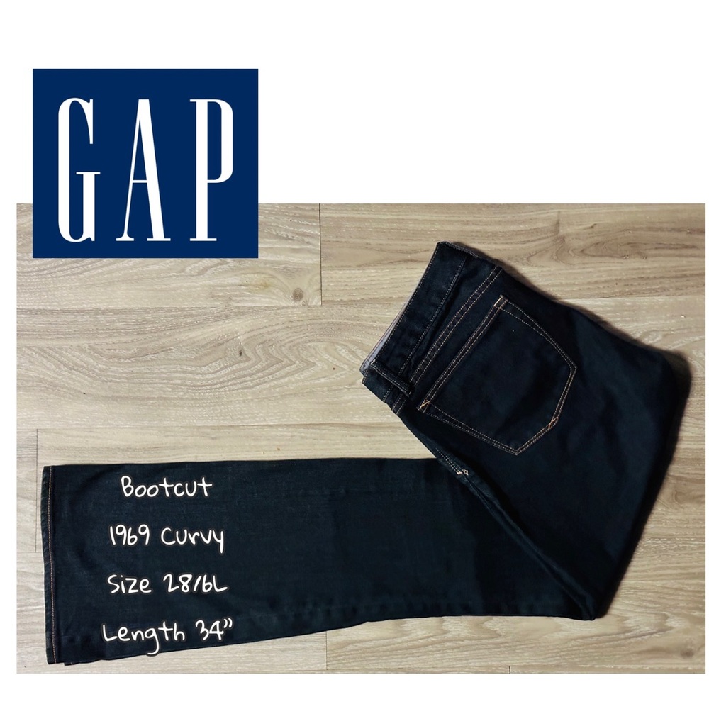 Like NEW GAP 1969 Curvy Boot Cut Jeans Size 28/6L